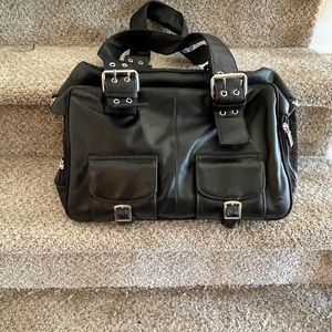 Custom leather pet carrier